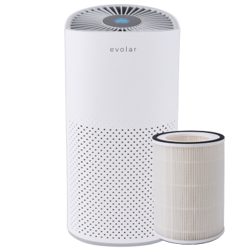 Evolar Pure4 - Luchtreiniger met WiFi en extra HEPA filter - WitEVO-AP23WH-extraFIL