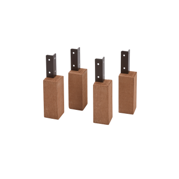 Evolar  Opstelvoetjes Airco Omkasting Tropical Teak WPC - Tweedekans