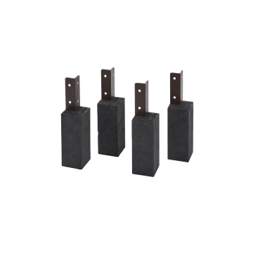 Evolar  Opstelvoetjes Airco Omkasting Charcoal Grey WPC - Tweedekans