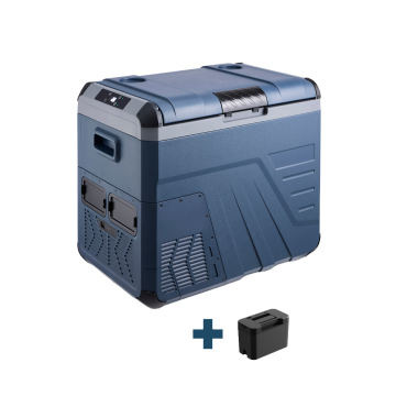 Evolar Elektrische Compressor Koelbox - 45L - 12V/230V - Inclusief Accu - Donker Blauw
