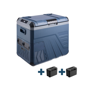 Evolar Elektrische Compressor Koelbox - 45L - 12V/230V - Inclusief  2 Accu's - Donker Blauw