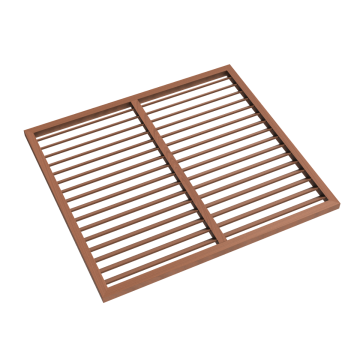 Evolar  WPC Achterplaat voor Airco Omkasting Tropical Teak Large - Tweedekans