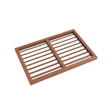 Evolar  Achterplaat voor Airco Omkasting Tropical Teak XS - Tweedekans