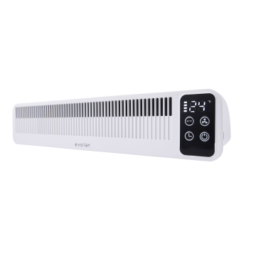 Evolar Oplaadbare Radiator Ventilator 3W -  Wit - 5200 mAh accu - met timer
