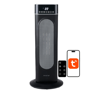 Evolar EVO-CTH2W Elektrische Torenkachel - Wifi - Zwart