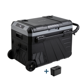 Evolar Elektrische Compressor Koelbox - 35L - 12V/230V - Inclusief Accu - Met Wielen & Hendel - Zwart - Tweedekans