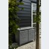 Evolar Bottom Panel voor Airco Omkasting Antraciet Wood XL