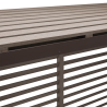 Evolar WPC Warmtepomp Omkasting met Opstelvoetjes Walnut Grey Small