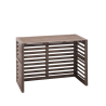 Evolar WPC Warmtepomp Omkasting met Opstelvoetjes Walnut Grey Small