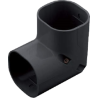 Evolar Airco Lange Bocht - Zwart - 75 x 63 MM - 90°