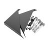 Evolar Evo-cover Bevestigingsset Donker Antraciet