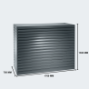 Evolar Airco Omkasting Donker Antraciet XL