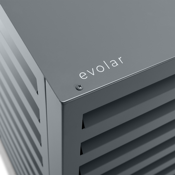 Evolar Warmtepomp Omkasting met Opstelvoetjes Donker Antraciet Small