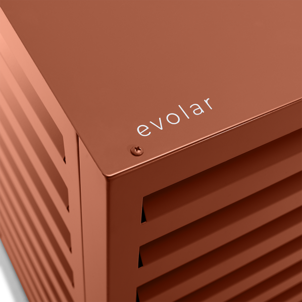 Evolar Achterplaat voor Airco Omkasting Steenrood XS