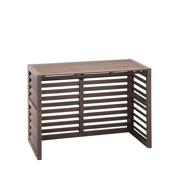 Evolar WPC Warmtepomp Omkasting met Opstelvoetjes Walnut Grey Small