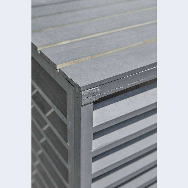 Evolar Bottom Panel voor Airco Omkasting Antraciet Wood XL