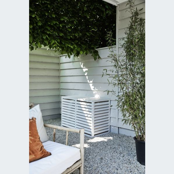 Evolar Achterplaat voor Airco Omkasting Wit Wood Medium