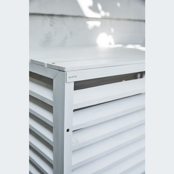 Evolar Achterplaat voor Airco Omkasting Wit Wood Medium