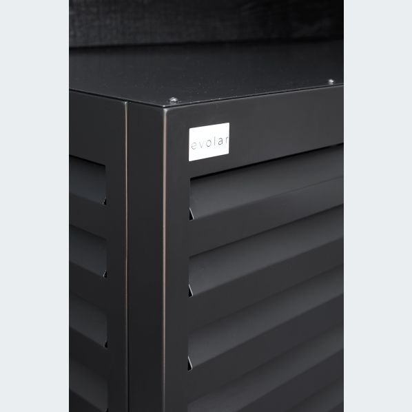 Evolar Bottom Panel voor Airco Omkasting Zwart XS