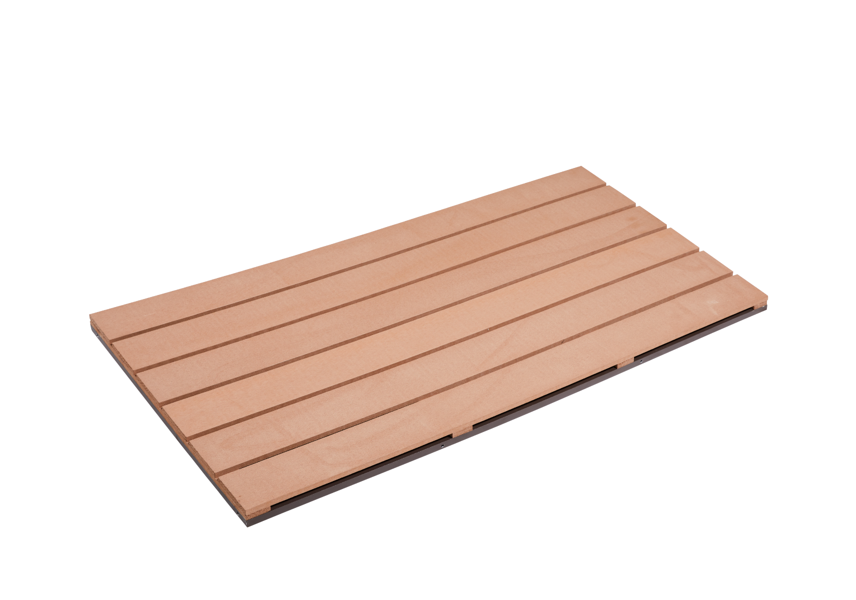 Evolar  Bottom Panel voor Airco Omkasting Tropical Teak WPC Medium - Tweedekans