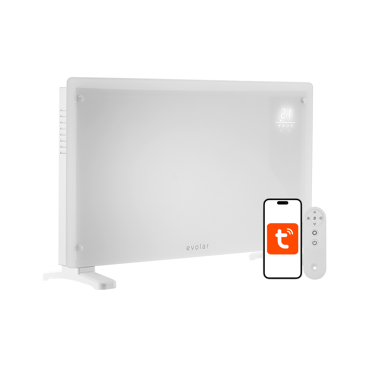 Evolar Convector Kachel - 2500 Watt - WiFi - Wit - Tweedekans