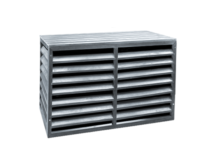 Evolar Airco Omkasting Antraciet Wood XS - Tweedekans