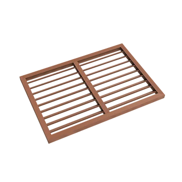 Evolar WPC Achterplaat voor Airco Omkasting Tropical Teak Small