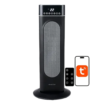 Evolar EVO-CTH2W Elektrische Torenkachel - Wifi - Zwart
