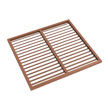 Evolar WPC Achterplaat voor Airco Omkasting Tropical Teak Large