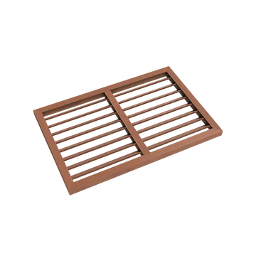 Evolar Achterplaat voor Airco Omkasting Tropical Teak XS